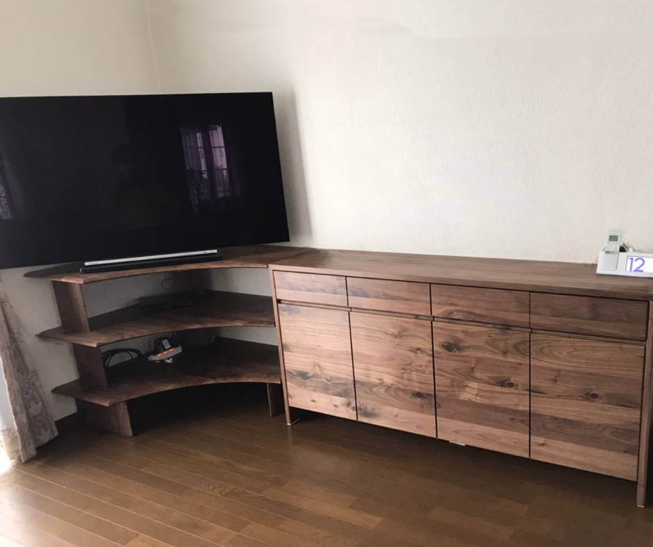 みち☆　シャルドネ　高級　府中家具　テレビボード　ウォールナット無垢　美品 楽天市場】テレビボード 180 silky シルキー ウォールナット